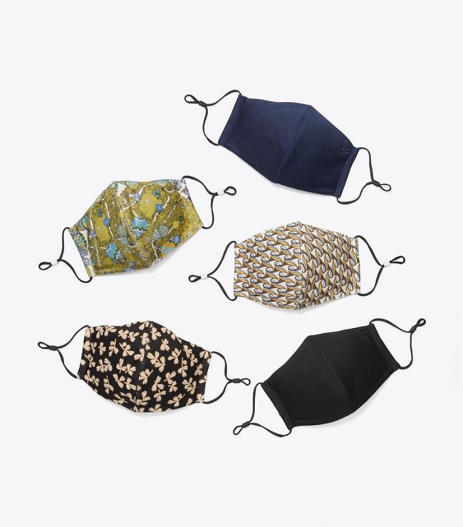 TORY BURCH PRINTED FACE MASK, SET OF 5 - Seasonal Print | Free Shipping