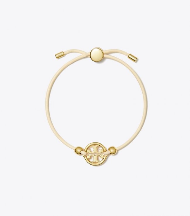 TORY BURCH MILLER SLIDER BRACELET - Tory Gold / Ivory | Free Shipping