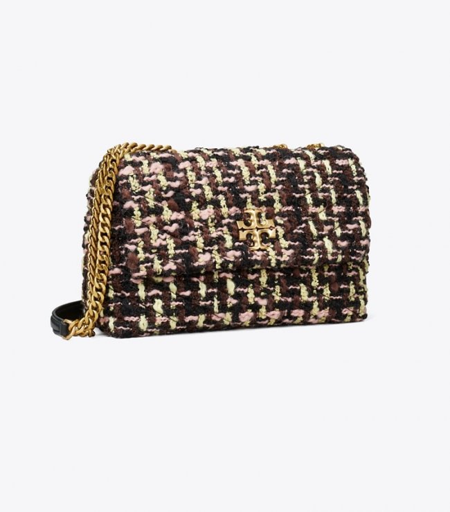 TORY BURCH SMALL KIRA TWEED CONVERTIBLE SHOULDER BAG - Multi | Free Shipping