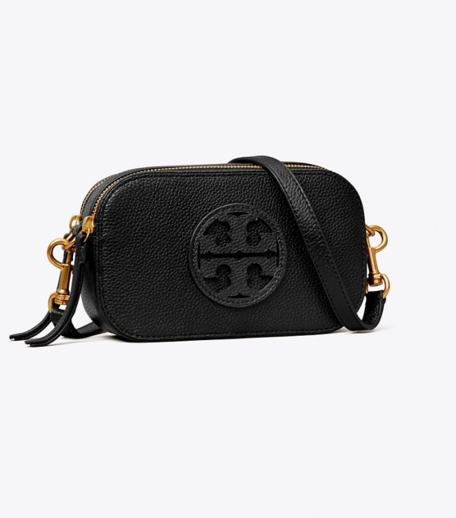 TORY BURCH MINI MILLER CROSSBODY BAG - Black | Free Shipping