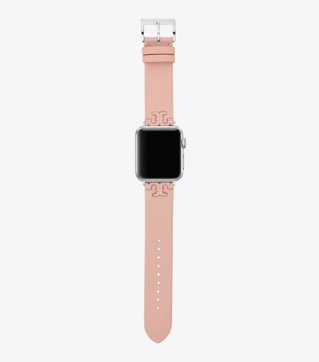 TORY BURCH MCGRAW BAND FOR APPLE WATCH, LEATHER - Blush | Free Shipping