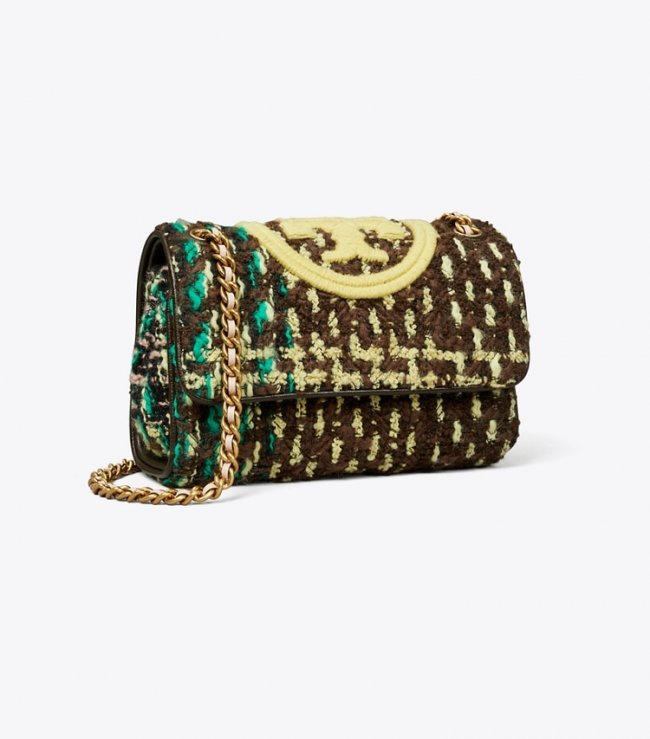 TORY BURCH SMALL FLEMING SOFT TWEED CONVERTIBLE SHOULDER BAG - Multi | Free Shipping