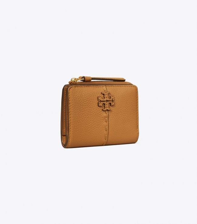 TORY BURCH MCGRAW BI-FOLD WALLET - Tiramisu | Free Shipping