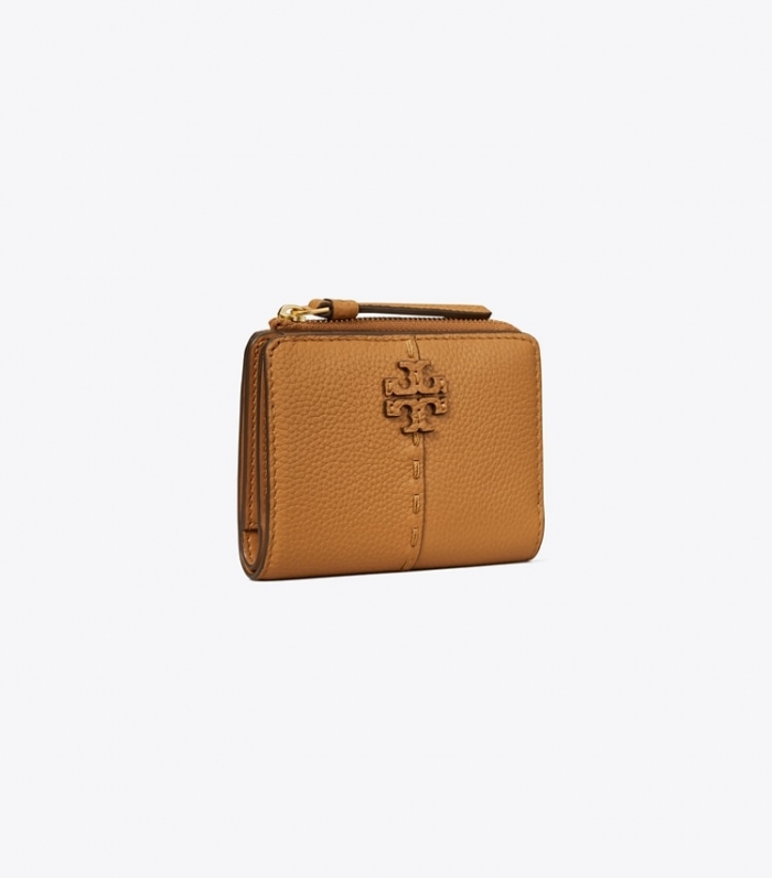 TORY BURCH MCGRAW BI-FOLD WALLET - Tiramisu | Free Shipping