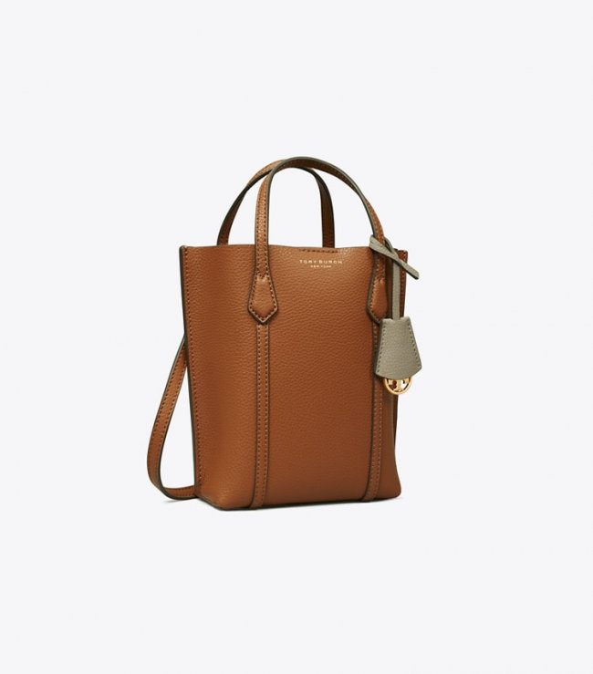 TORY BURCH MINI PERRY TOTE - Light Umber | Free Shipping