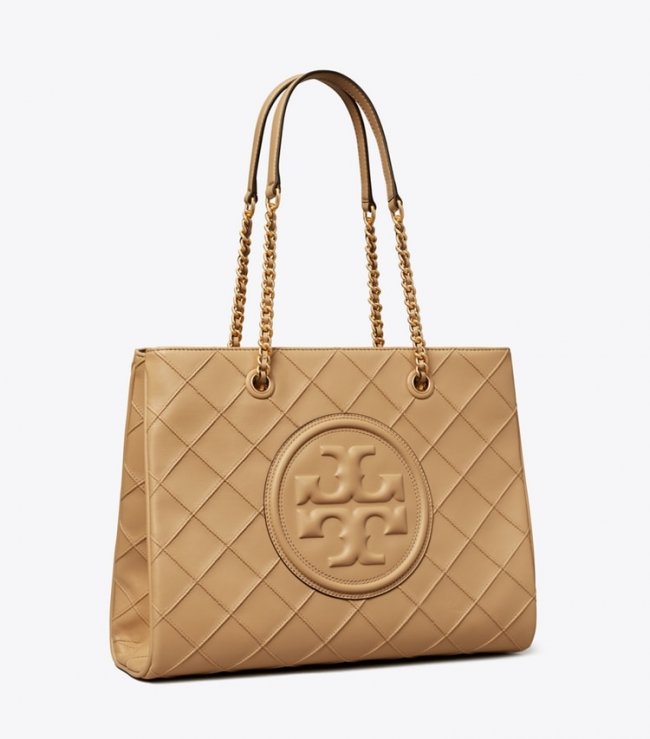 TORY BURCH FLEMING SOFT CHAIN TOTE - Desert Dune | Free Shipping