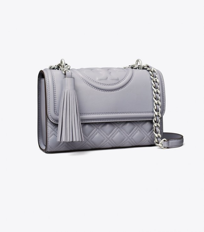 TORY BURCH SMALL FLEMING CONVERTIBLE SHOULDER BAG - Cloud Blue | Free Shipping