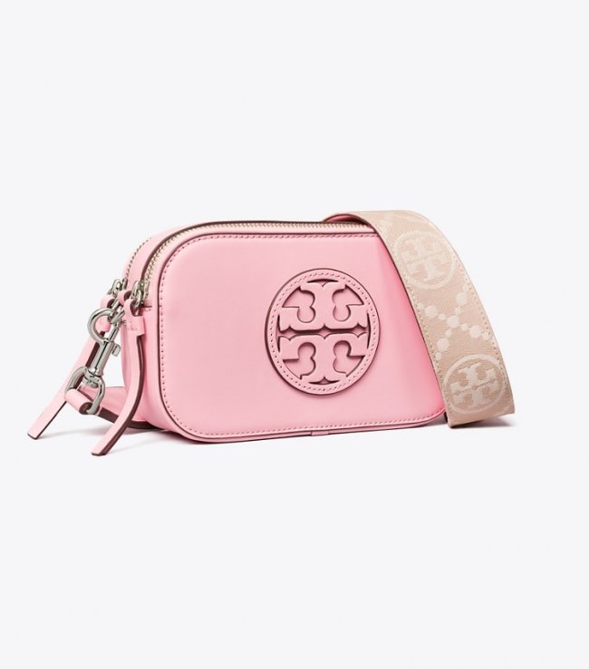TORY BURCH MINI MILLER CROSSBODY BAG - Plie Pink | Free Shipping