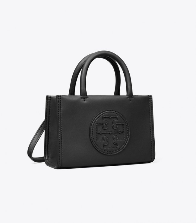 TORY BURCH MINI ELLA BIO TOTE - Black | Free Shipping