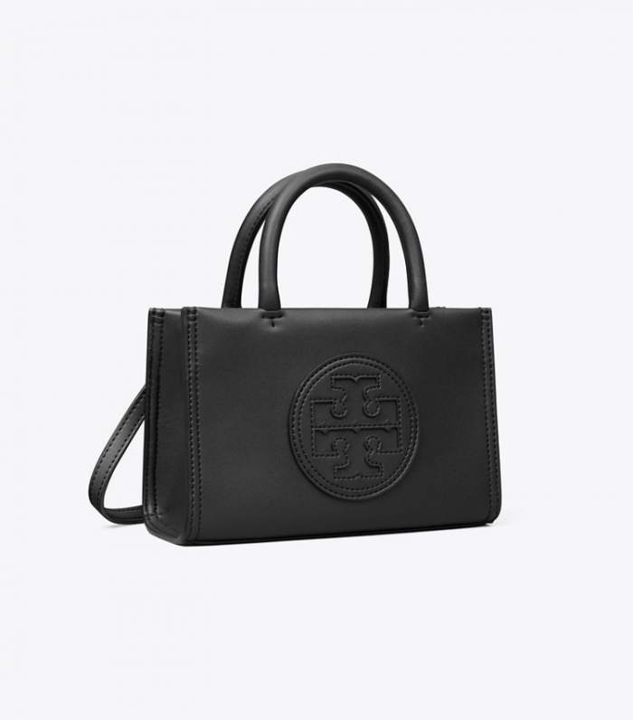TORY BURCH MINI ELLA BIO TOTE - Black | Free Shipping