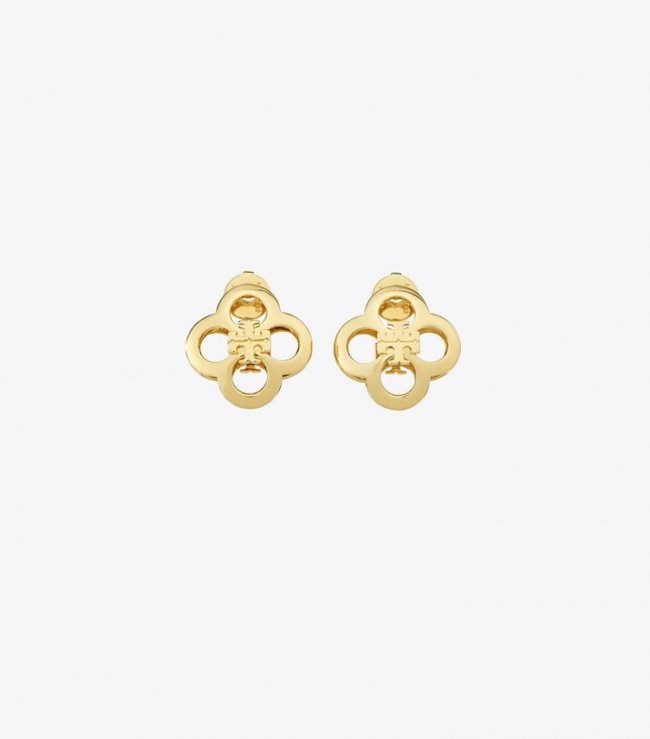 TORY BURCH KIRA CLOVER EARRING - Tory Gold | Free Shipping