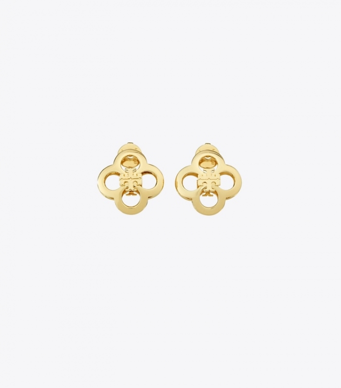 TORY BURCH KIRA CLOVER EARRING - Tory Gold | Free Shipping
