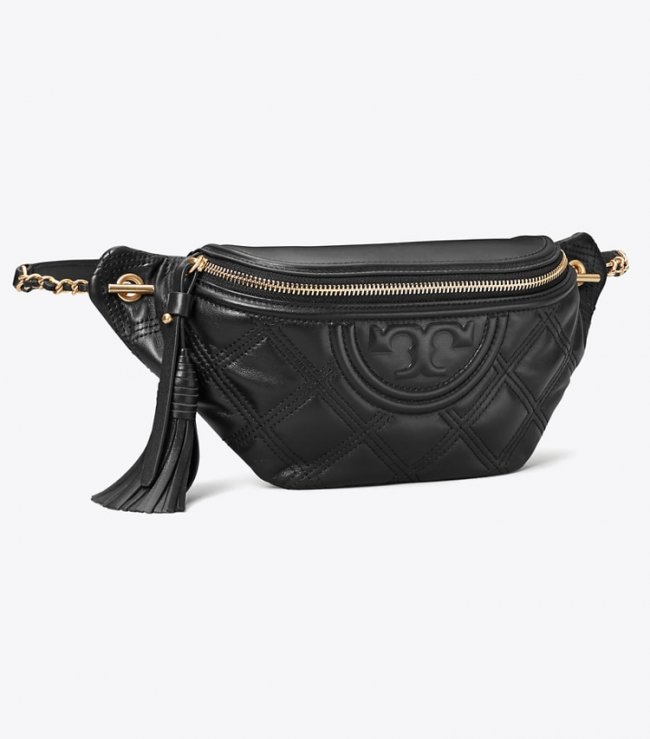 TORY BURCH FLEMING SOFT BELT BAG - Black | Free Shipping