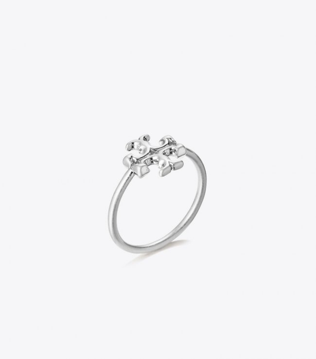 TORY BURCH ELEANOR RING - Tory Silver | Free Shipping