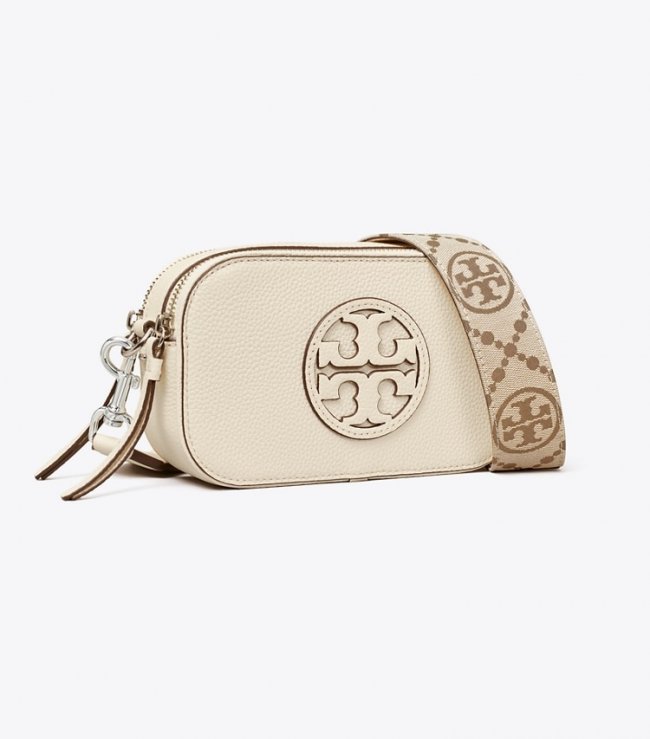TORY BURCH MINI MILLER CROSSBODY BAG - New Ivory | Free Shipping