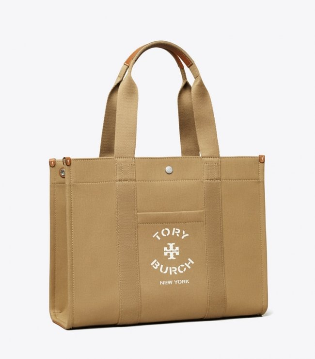 TORY BURCH TORY TOTE - Dark Fawn | Free Shipping