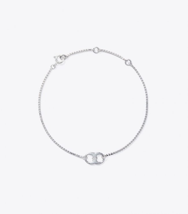 TORY BURCH EMBRACE AMBITION CHAIN BRACELET - Silver | Free Shipping