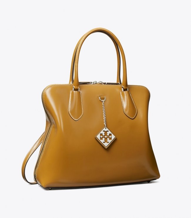 TORY BURCH SWING SATCHEL - Granola | Free Shipping