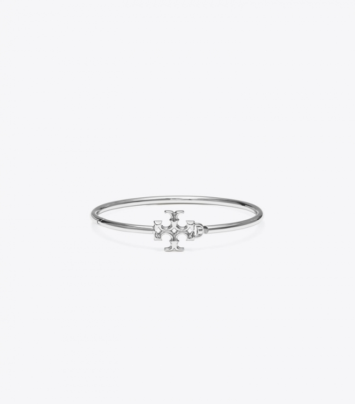 TORY BURCH ELEANOR HINGED CUFF - Tory Silver | Free Shipping