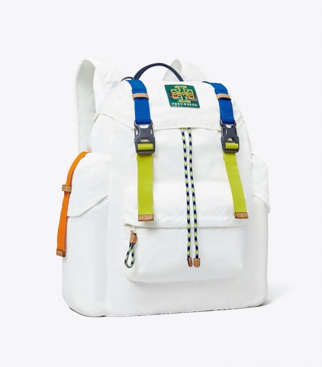 TORY BURCH RIPSTOP BACKPACK - Snow White | Free Shipping