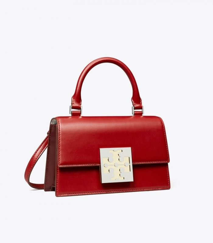 TORY BURCH BON BON COLORBLOCK MINI BAG - Brick | Free Shipping