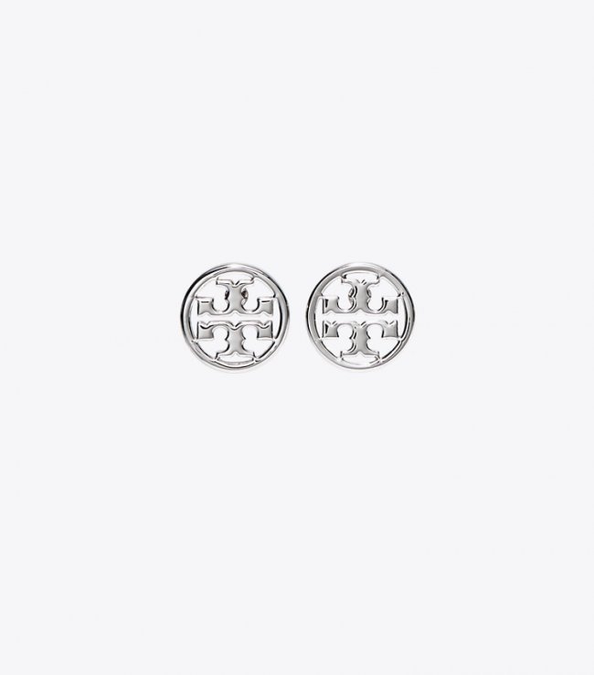 TORY BURCH MILLER STUD EARRING - Tory Silver | Free Shipping