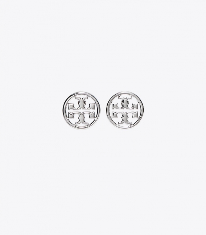 TORY BURCH MILLER STUD EARRING - Tory Silver | Free Shipping