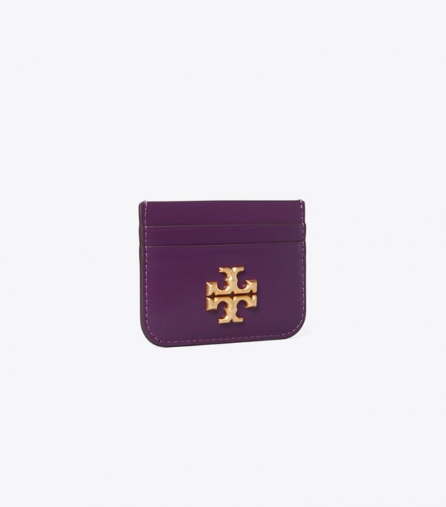 TORY BURCH ELEANOR CARD CASE - Grape Drop | Free Shipping