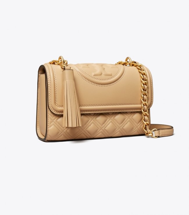 TORY BURCH SMALL FLEMING CONVERTIBLE SHOULDER BAG - Desert Dune | Free Shipping