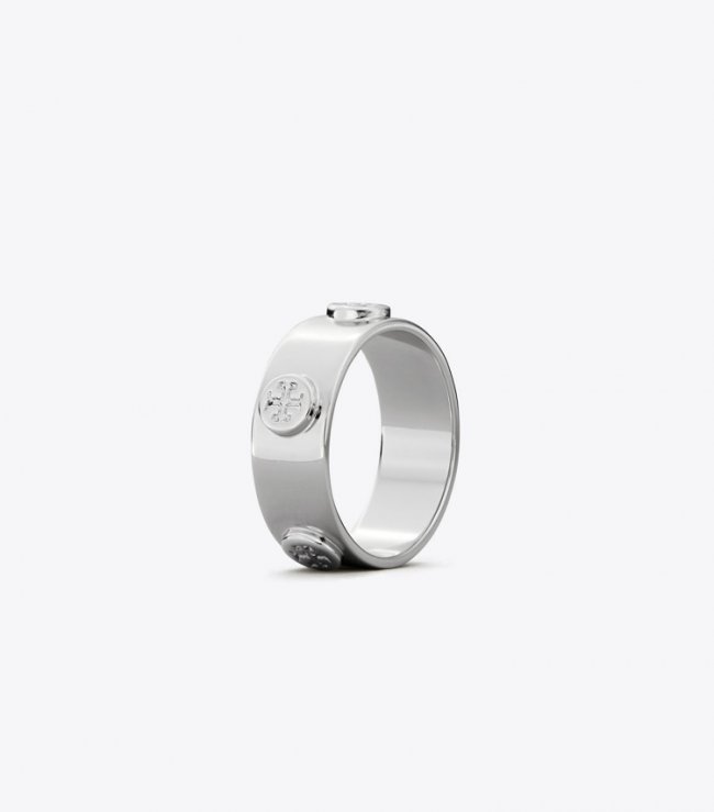 TORY BURCH MILLER STUD RING - Tory Silver | Free Shipping