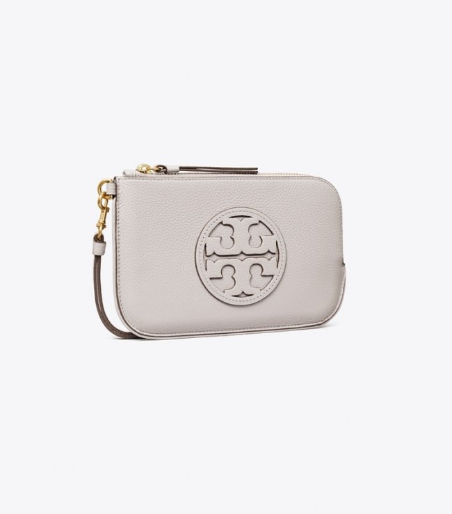 TORY BURCH MILLER WRISTLET - Bay Gray | Free Shipping