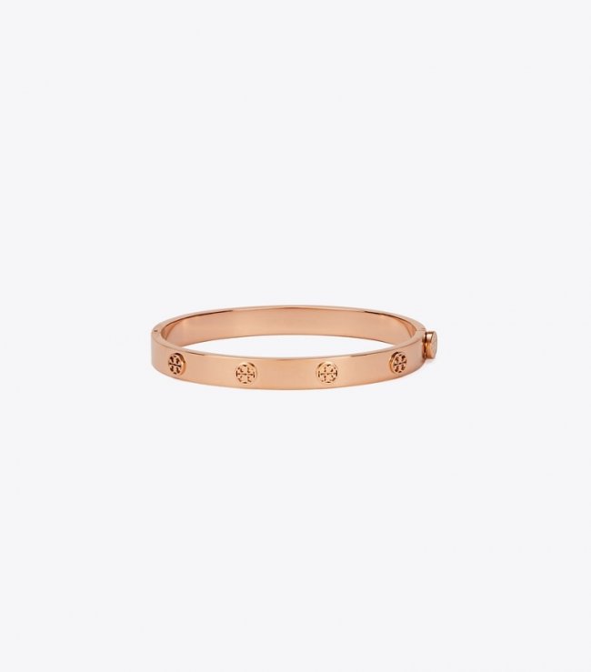 TORY BURCH MILLER STUD HINGE BRACELET, 7MM - Rose Gold | Free Shipping