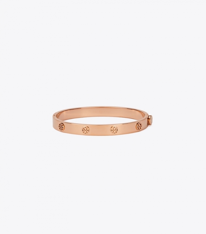 TORY BURCH MILLER STUD HINGE BRACELET, 7MM - Rose Gold | Free Shipping