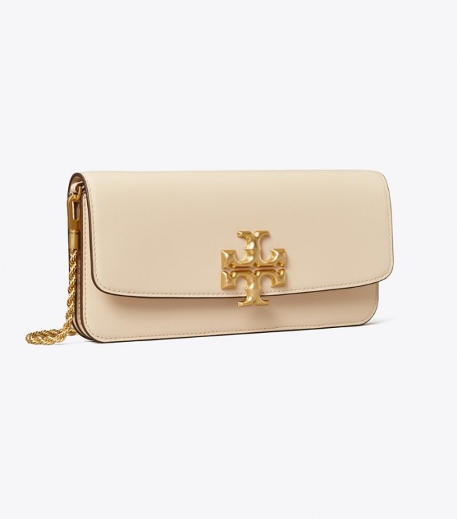 TORY BURCH ELEANOR CLUTCH - New Cream | Free Shipping