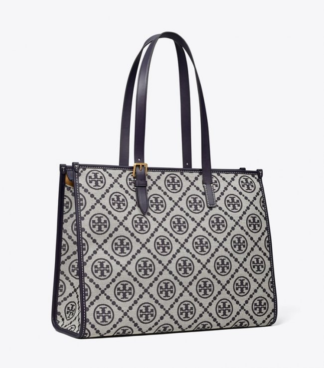 TORY BURCH T MONOGRAM TOTE - Tory Navy | Free Shipping