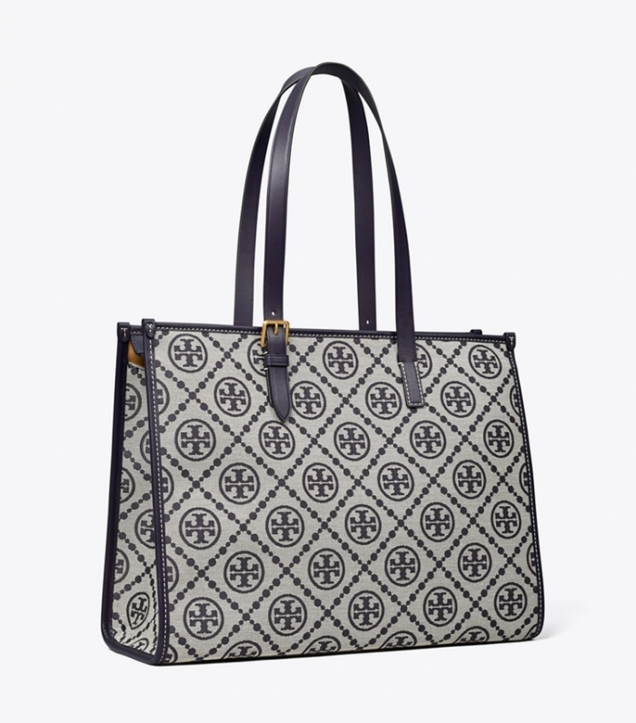 TORY BURCH T MONOGRAM TOTE - Tory Navy | Free Shipping