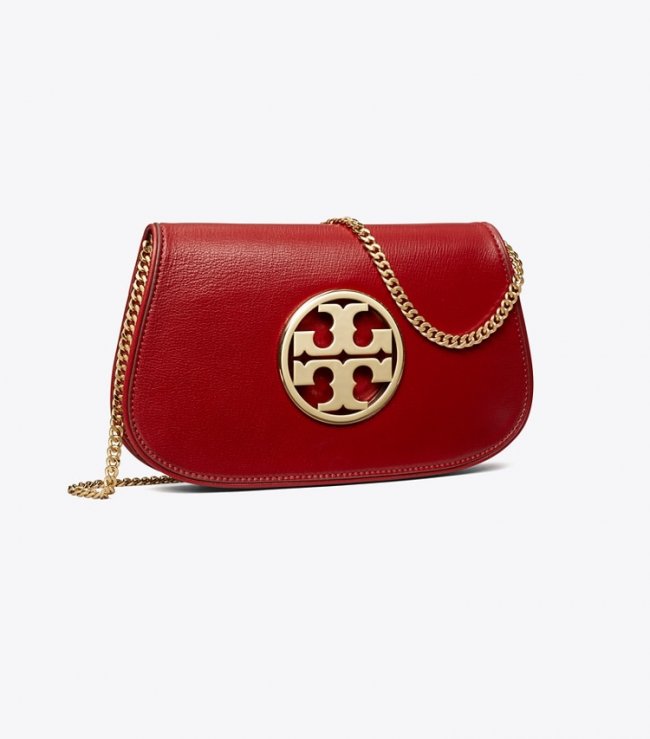 TORY BURCH REVA CLUTCH - Brick | Free Shipping