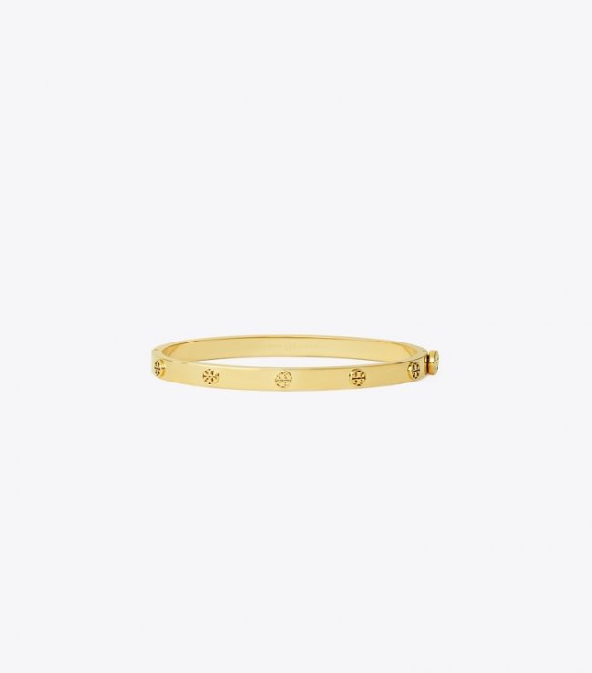 TORY BURCH MILLER STUD HINGE BRACELET, 5MM - Tory Gold | Free Shipping