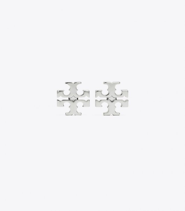 TORY BURCH KIRA STUD EARRING - Tory Silver | Free Shipping
