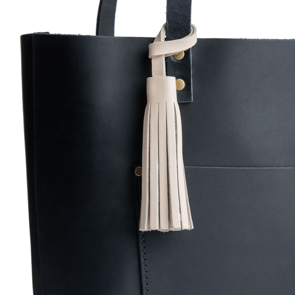 Portland Leather Tassel - Bone